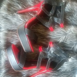 Christian Louboutin red and black